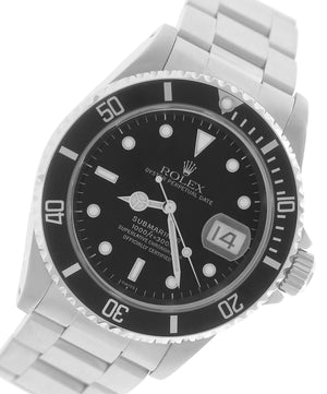 2000 Rolex Submariner Date U SERIAL 16610 SWISS ONLY Stainless 40mm Dive Watch