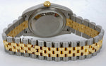 MINT 2006 Rolex DateJust 36mm Factory Silver Diamond 116233 18K Gold Two-Tone