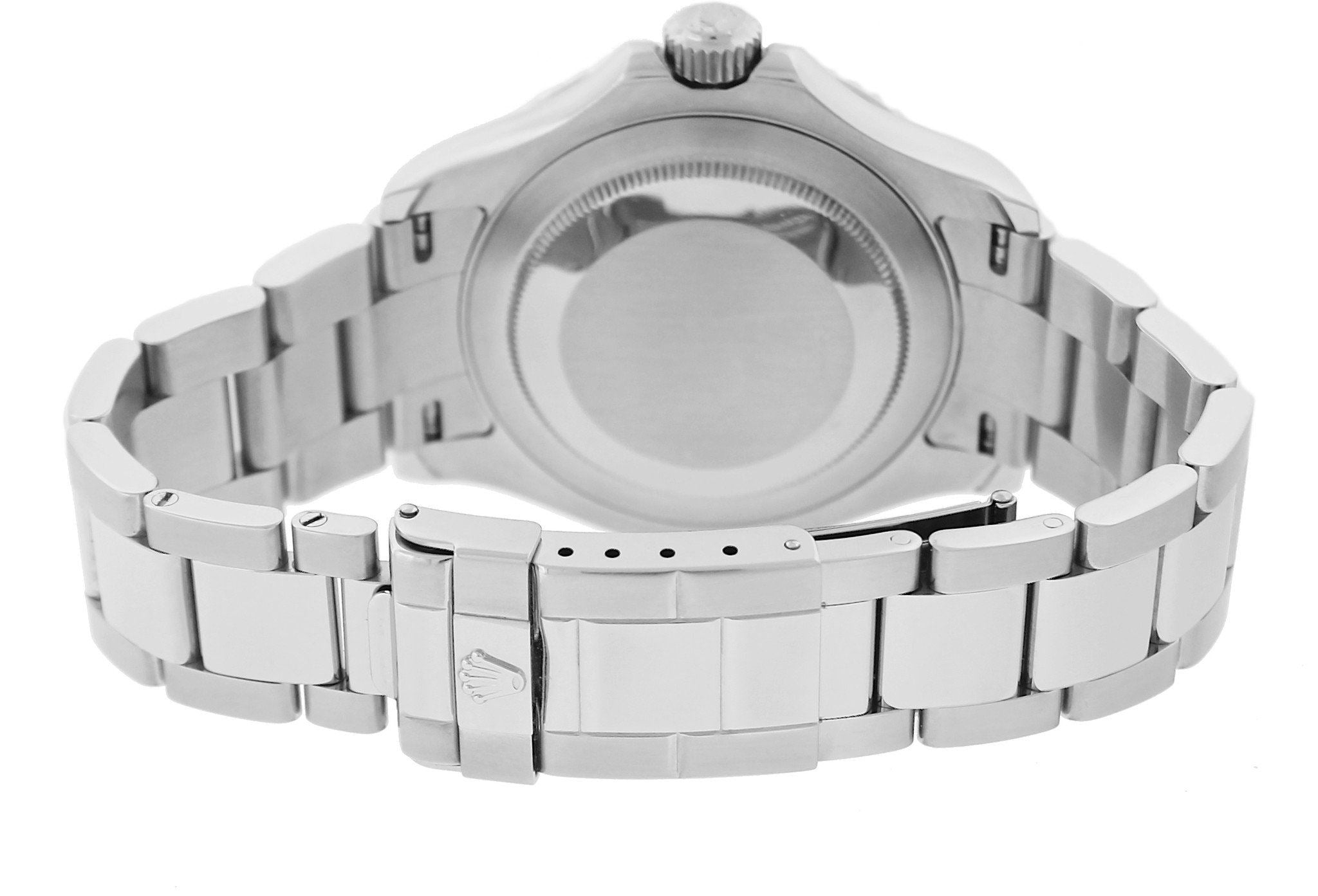 MINT 2007 Rolex Yacht-Master 16622 D Stainless Platinum 40mm Swiss Date Watch