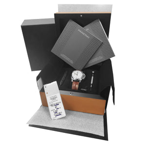 Panerai Luminor Marina Chronograph Automatic 42mm Steel Watch PAM 523 Box Paper