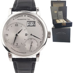 A. Lange & Söhne 'Kleine 1' Platinum Mechanical Silver Roman 36mm Watch 111.025