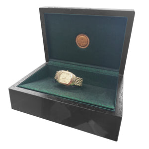 Rolex Cellini Geneve 24mm 18K Yellow Gold Champagne Roman Dial Quartz Watch 6631