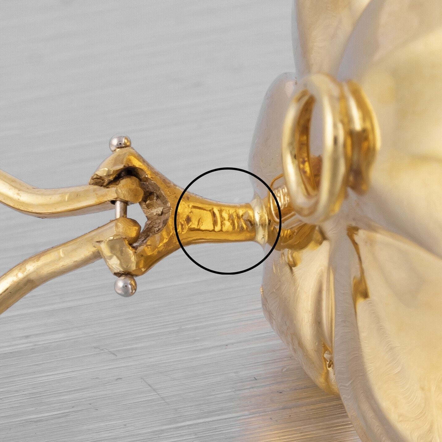 Tiffany & Co. 18k Yellow Gold Diamond Dogwood Flower Earrings 0.70ctw JUMBO