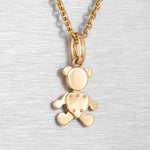 Pomellato Orsetto 18k Yellow Gold MEDIUM Teddy Bear Charm with Chain 19.7g
