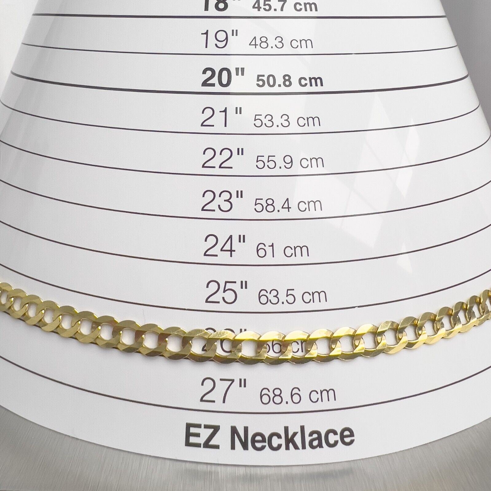 14k Yellow Gold Flat Cuban Curb Link 7.00mm Chain Necklace 26" 31.3g