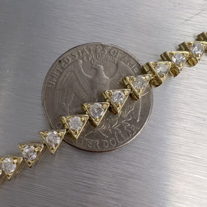 14k Yellow Gold Diamond Tennis Bracelet 3.60ctw G-H SI2 7.00" 17.5g