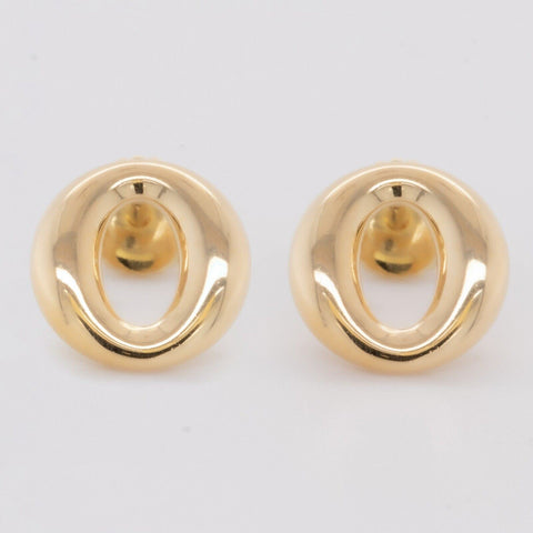 Tiffany & Co. Elsa Peretti 18k Yellow Gold Sevillana O Stud Earrings 4.1g SPAIN