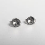 GIA 14k White Gold Round Diamond Basket Stud Earrings 1.32ctw F I1 / F I2 CERTS