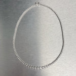 14k White Gold Round Diamond Graduated Tennis Necklace 6.25ctw G VS2-SI1 16"