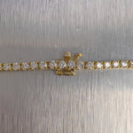 18k Yellow Gold Diamond Graduated Tennis Necklace 11.65ctw G VS2-SI1 16.75"