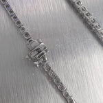 14k White Gold Diamond Tennis Necklace 5.35ctw G VS2-SI1 17"