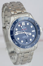 2020 MINT Omega Seamaster Diver 300M 42mm Blue Wave Watch 210.30.42.20.03.001