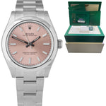 NEW MARCH 2022 Rolex Oyster Perpetual Midsize Pink Sunburst 31mm Watch 277200