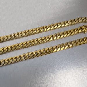 14k Yellow Gold Miami Cuban Link 8.00mm Chain Necklace 22.5" 98.3g HEAVY