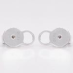 18k White Gold Diamond 60 Stone Cushion Stud Earrings 1.78ctw G VS2