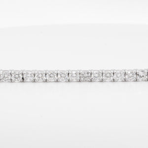 14k White Gold Diamond 53 Stone Tennis Bracelet 5.63ctw G SI1 7.00"