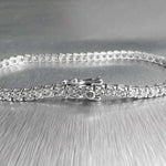 14k White Gold Diamond Tennis Bracelet 1.12ctw G SI2 7.5" 10.9g