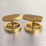 Chopard 18k Yellow Gold Steering Wheel Men's Cufflinks 16g VINTAGE