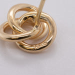 Tiffany & Co. 18k Yellow Gold Trinity Knot Triple Circle Stud Earrings 5.2g