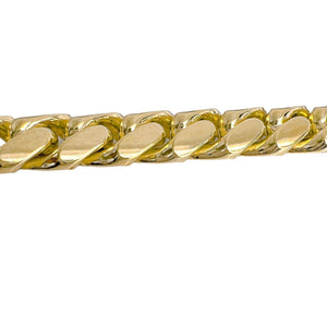 14k Yellow Gold Miami Cuban Link 11.40mm Bracelet 7.5" 82.2g w/ Box Clasp