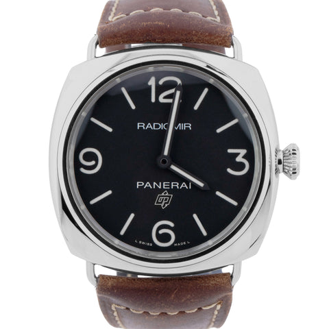Panerai Radiomir Base Logo PAPERS PAM00753 OP7160 Stainless 45mm Brown Watch B+P