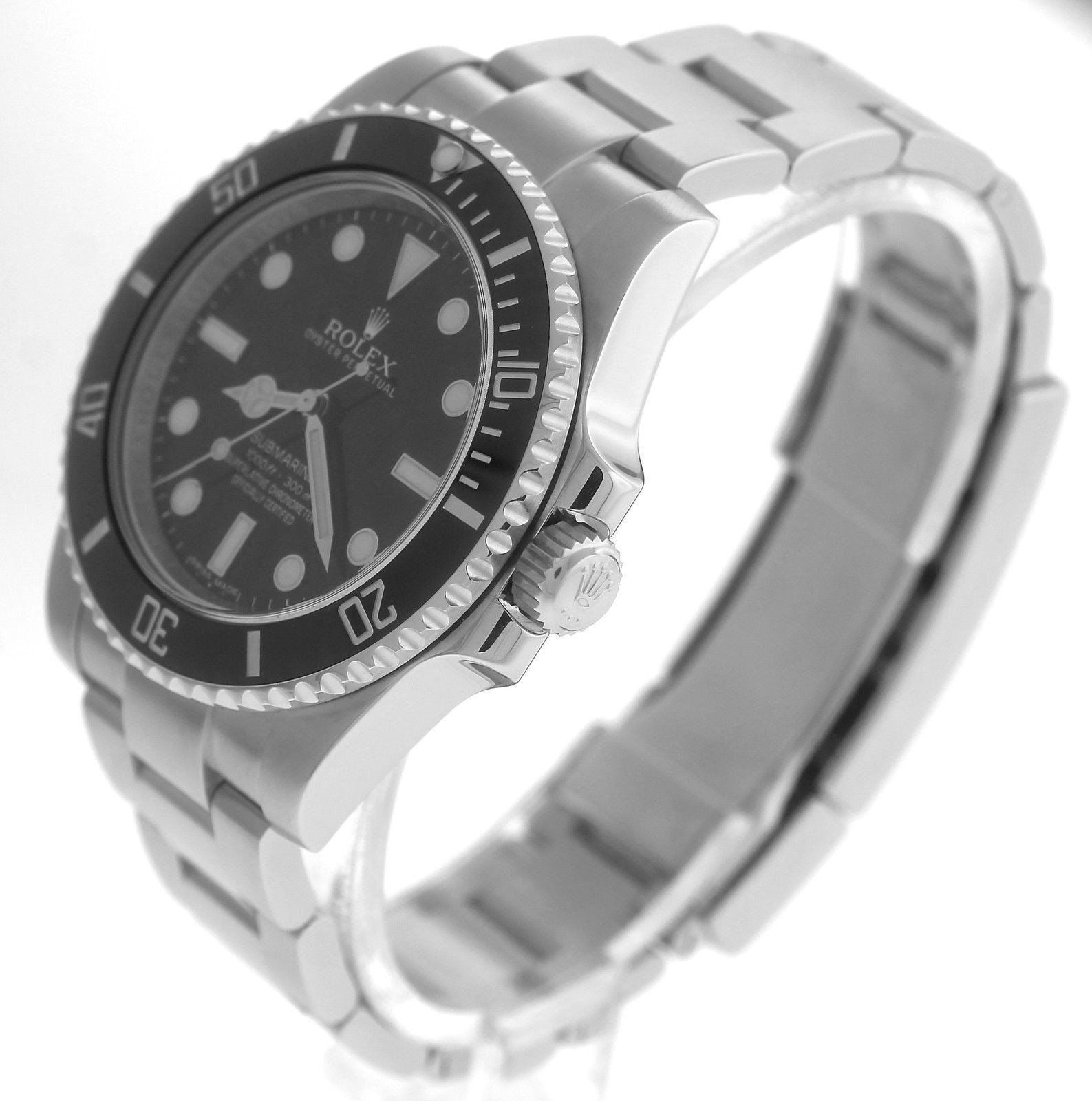 2018 Rolex Submariner No-Date Stainless Steel Dive Ceramic 40mm Watch 114060