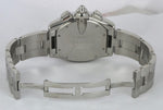 MINT Men's Cartier Roadster XL Stainless Silver White Chronograph W62019X6 2618