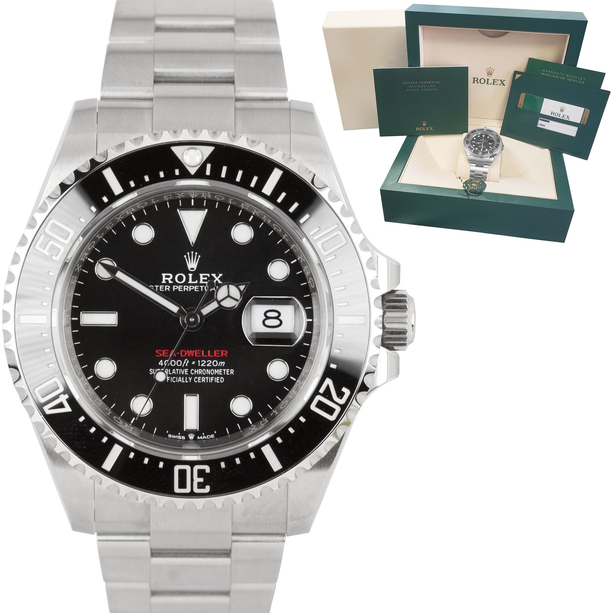 BRAND NEW 2020 Rolex Red Sea-Dweller 43mm 50th Anniversary Steel 126600 Watch