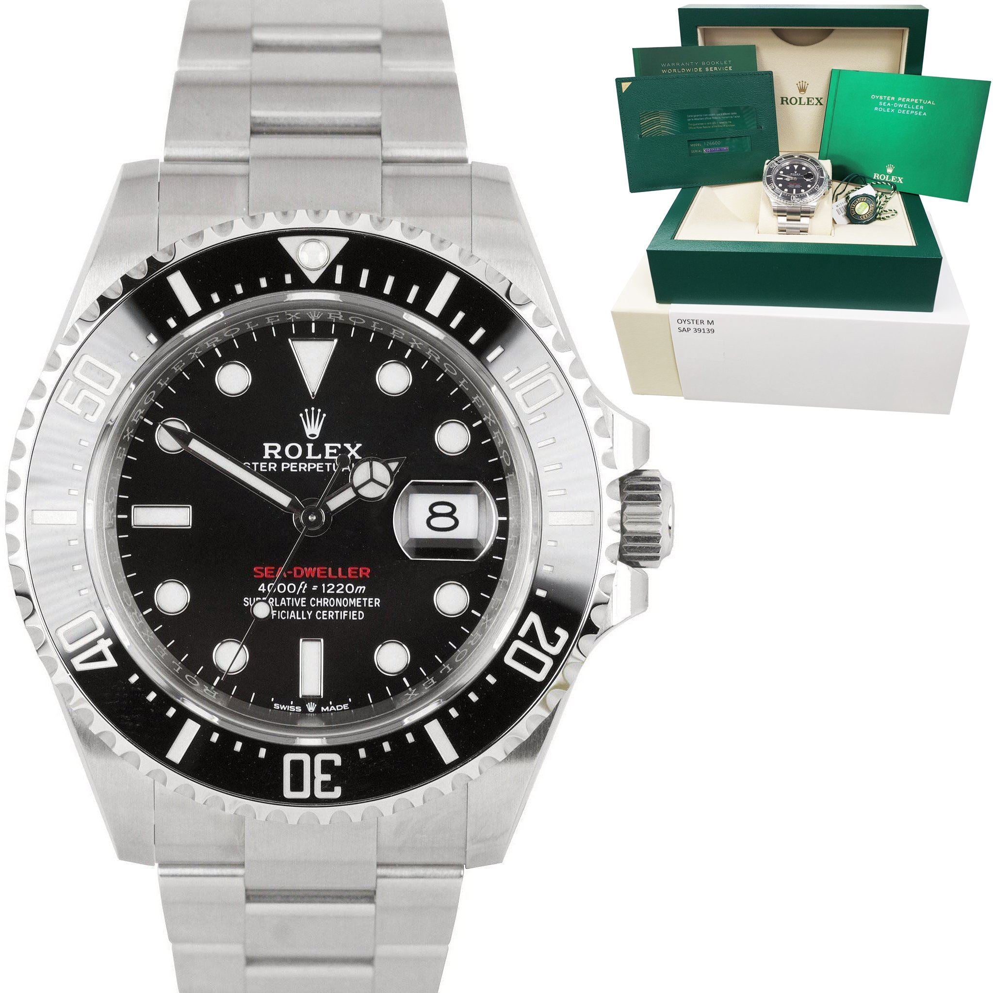 BRAND NEW Rolex Red Sea-Dweller 43mm Mark II 50th Anniversary Steel 126600 Watch