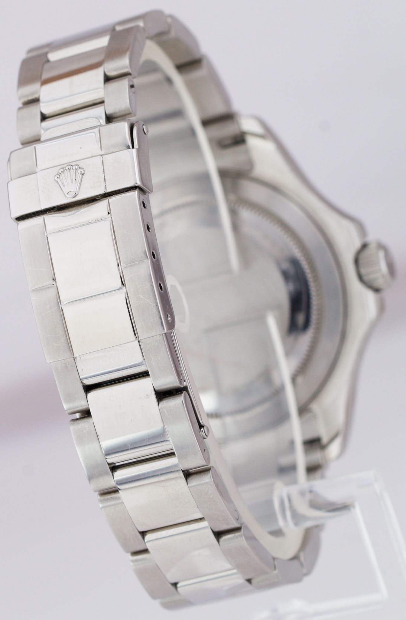 MINT Rolex Yacht-Master Stainless Steel Platinum 40mm Swiss Date Watch 16622