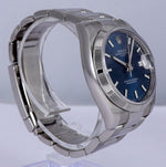 MINT 2012 Rolex Oyster Perpetual Date 36 Blue 115210 Stainless Steel 36MM Watch