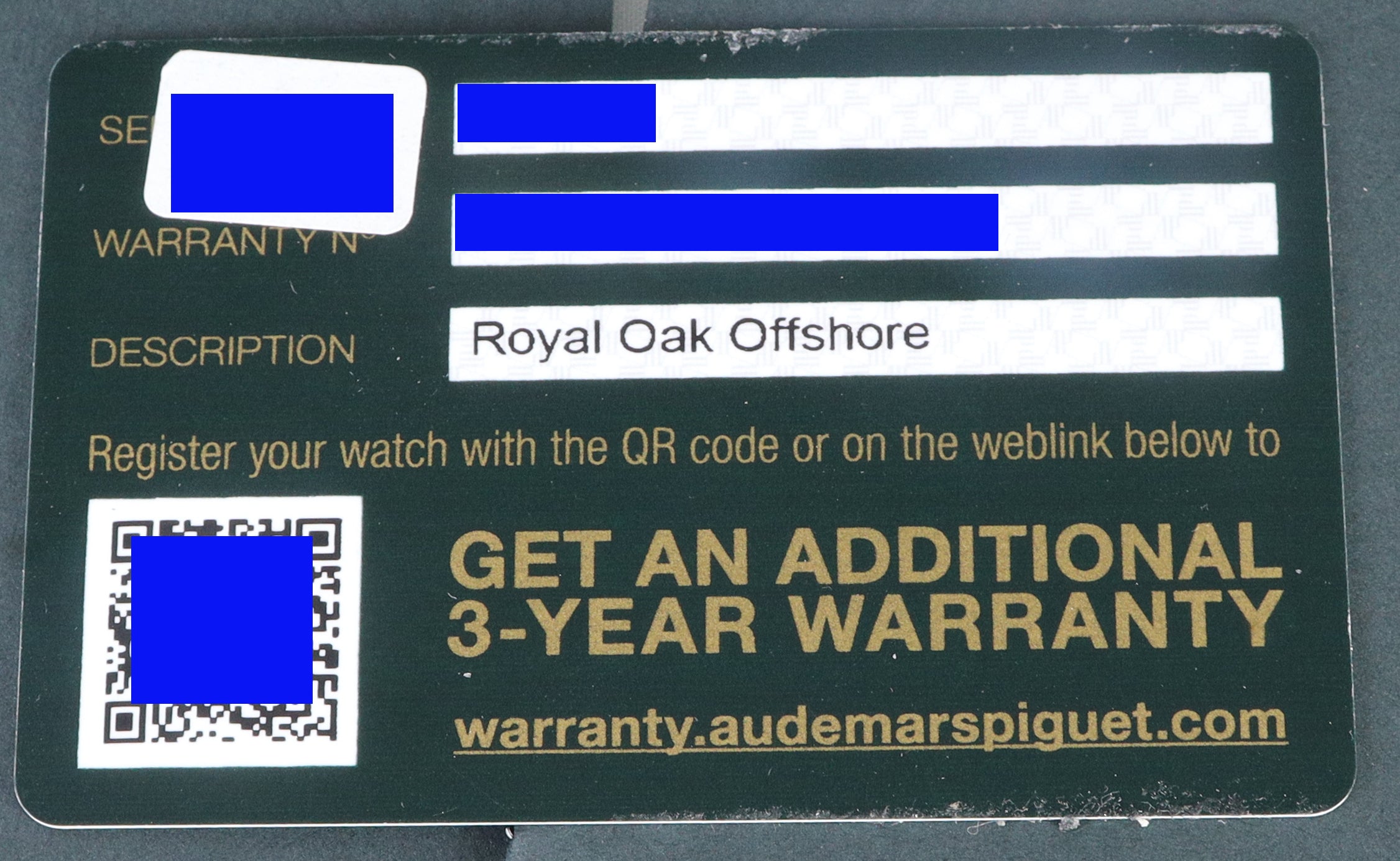 Audemars Piguet Royal Oak Offshore Gray Blue 44 Ceramic 26405CG.OO.A004CA.01 B+P