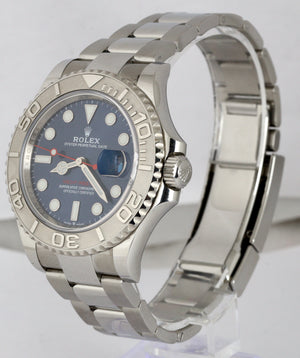 2020 Rolex Yacht-Master 40mm Blue 126622 Stainless Steel Platinum Oyster Watch