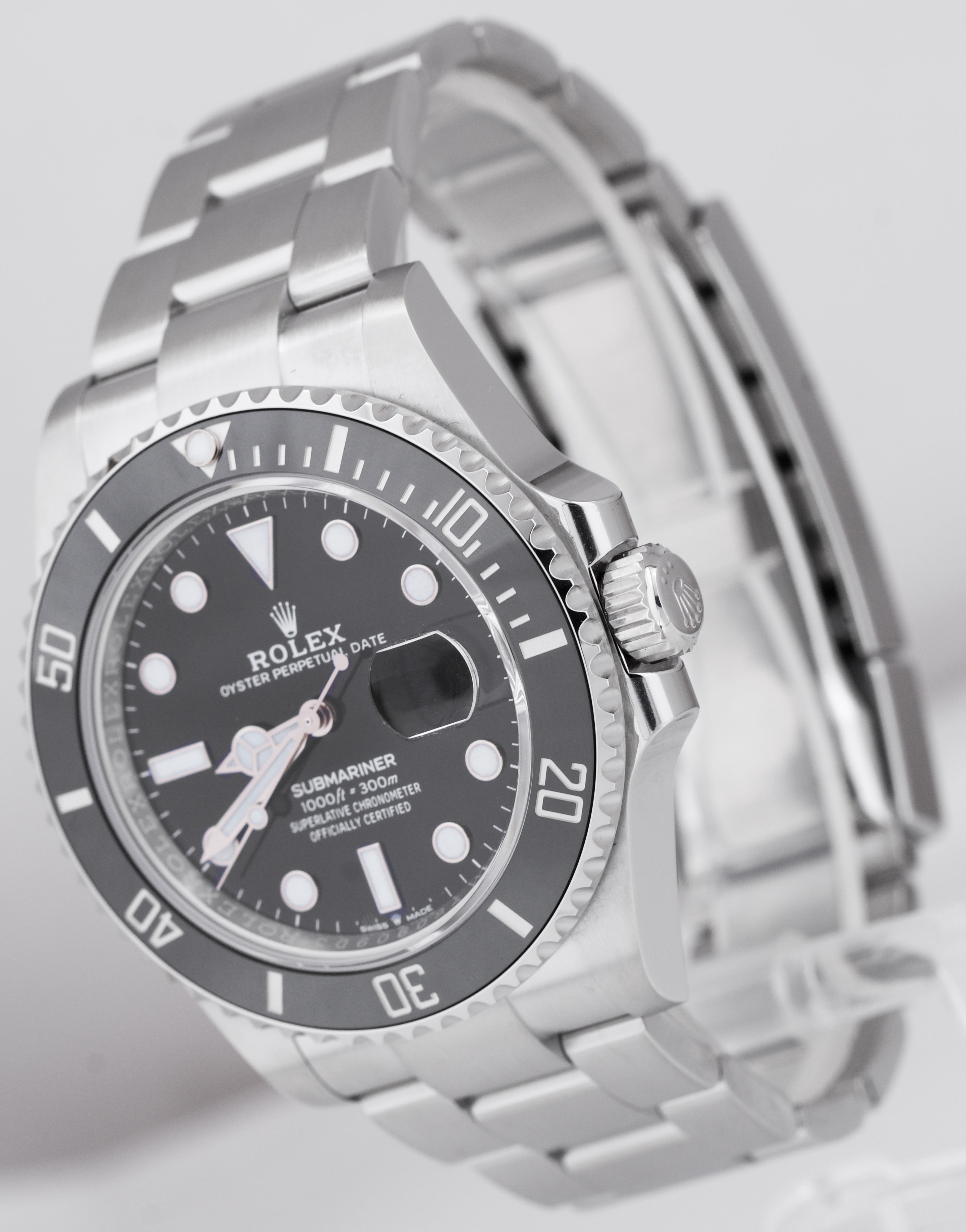 BRAND NEW 2021 CARD Rolex Submariner 41 Date Steel Black Ceramic Watch 126610 LN