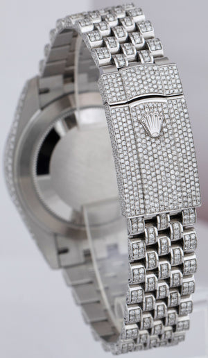 Rolex DateJust 41 DIAMOND RAINBOW Bezel Arabic 41mm Steel Jubilee Watch 126300