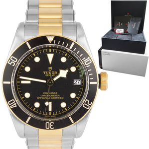 2021 Tudor Black Bay Heritage Two-Tone Stainless Steel 41mm Watch 79733 N B+P