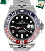 MINT 2019 Rolex GMT Master II PEPSI Jubilee Blue Red Ceramic Steel 126710 Watch
