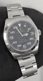 MINT 2020 Rolex Air-King 40mm Green Yellow Black Arabic Stainless Steel 116900