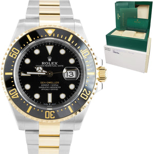 NEW 2021 Rolex Sea-Dweller 43mm Two-Tone Steel Yellow Gold Black Watch 126603