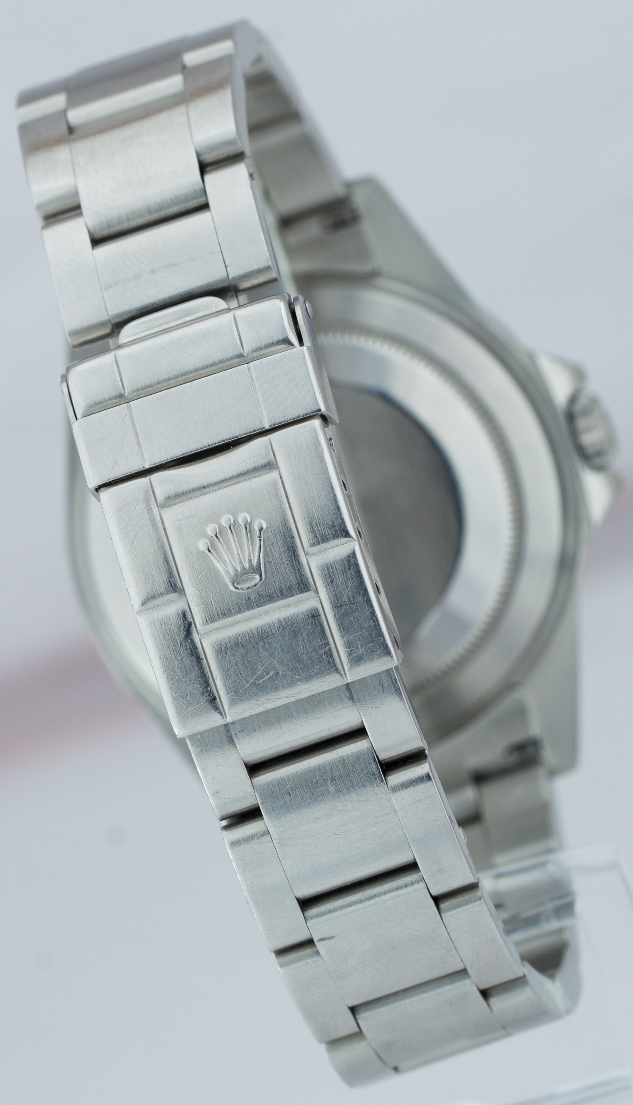 2006 Rolex Explorer II Black Steel SEL NO-HOLES CASE 40mm Date GMT Watch 16570