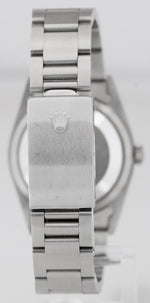 MINT UNPOLISHED Rolex DateJust 36mm Silver Engine Turned Stainless Watch 16220
