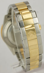 2008 Rolex Submariner Date REHAUT Champagne Sapphire Diamond Serti Watch 16613
