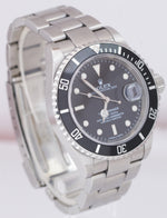 2009 UNPOLISHED Rolex Submariner Date ENGRAVED REHAUT Pre-Ceramic Watch 16610 T