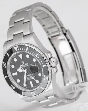 BRAND NEW APR. 2021 Rolex Submariner 41 Date Steel Black Ceramic Watch 126610 LN