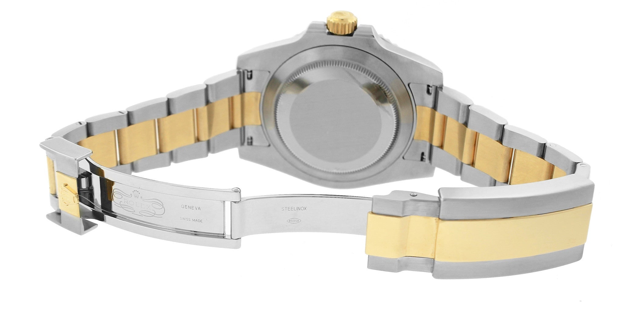 2017 MINT Rolex Submariner Ceramic 116613 N LN Two-Tone Gold Black Dive Watch