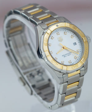 Ladies TAG Heuer Aquaracer Two-Tone 18K Gold Stainless 27mm WAY1451.BD0922 Watch