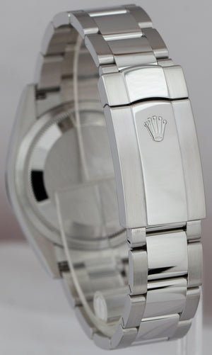 MINT Rolex DateJust 36mm Black Stainless Steel Smooth Bezel Oyster Watch 126200