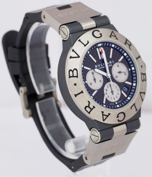 BVLGARI Diagono Titanium 44mm Tapisserie Index Automatic Watch TI 44 T