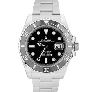 BRAND NEW 2021 Rolex Submariner 41mm Date Steel Black Ceramic Watch 126610 LN