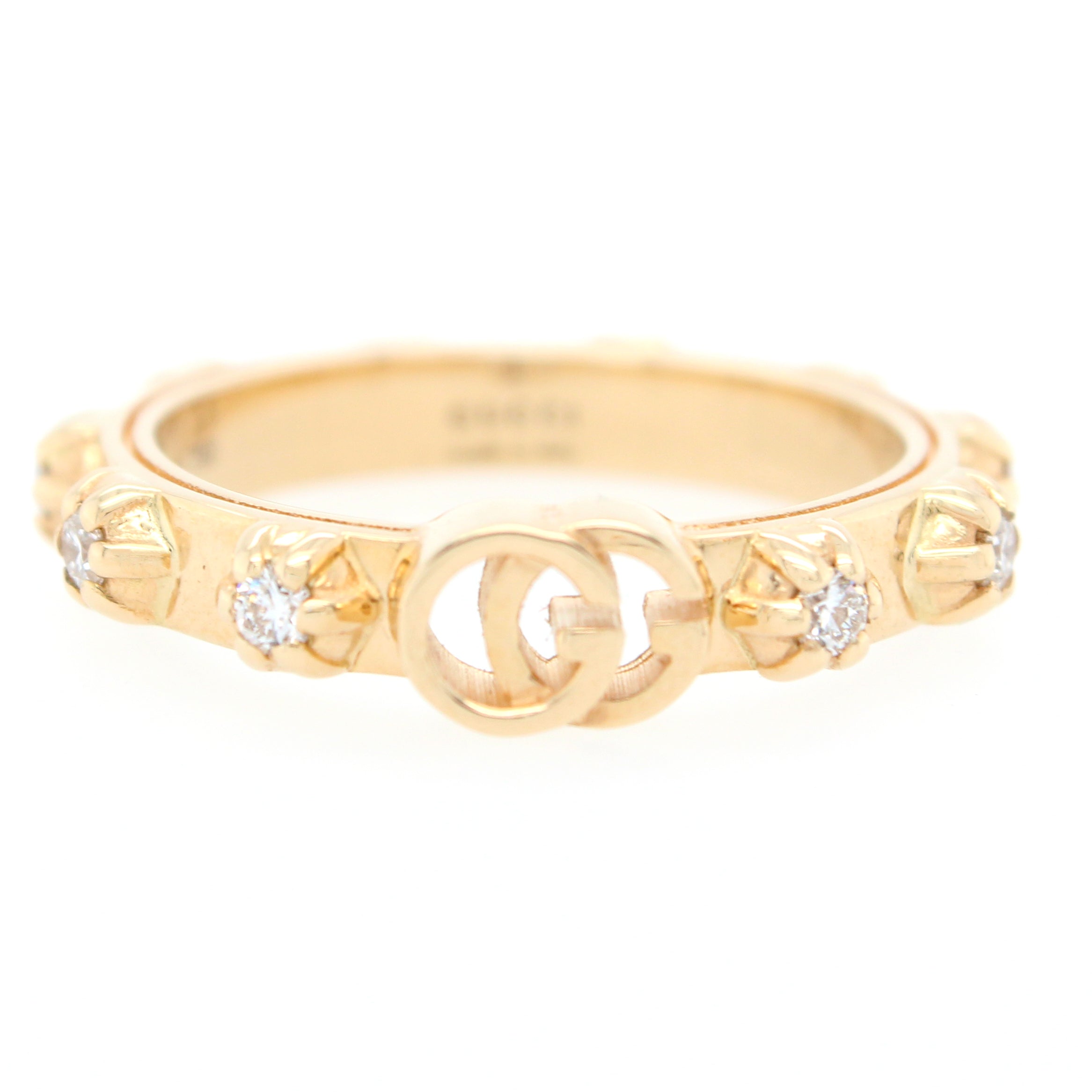 Gucci 18k Yellow Gold 13mm GG Running Ring | Gucci gold ring, Gucci  jewelry, Gold